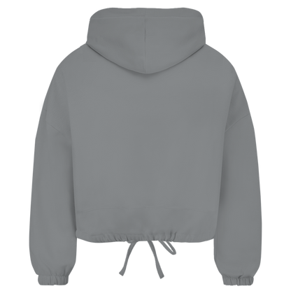 Damen Cropped Oversize Hoodie "Tänzerinnen Silhouetten"