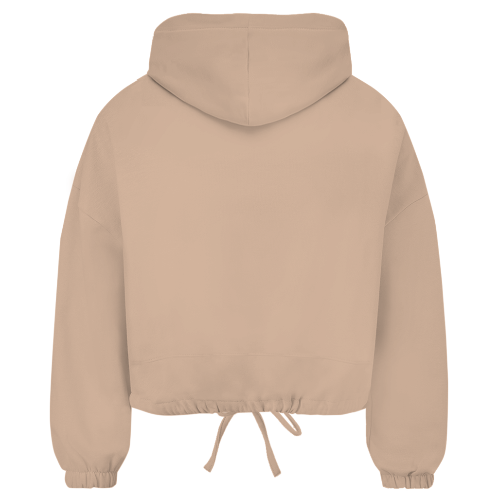 Damen Cropped Oversize Hoodie "Tänzerinnen Silhouetten"