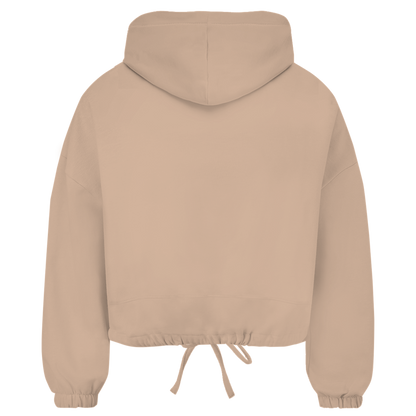 Damen Cropped Oversize Hoodie "Tänzerinnen Silhouetten"
