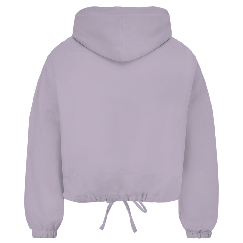 Damen Cropped Oversize Hoodie "Tänzerinnen Silhouetten"