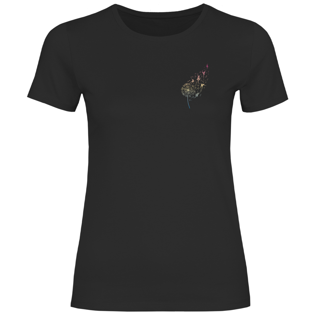 Damen T-Shirt "Tanzende Pusteblume"