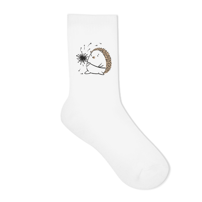 Socken "Igel mit Pusteblume" Rückseite