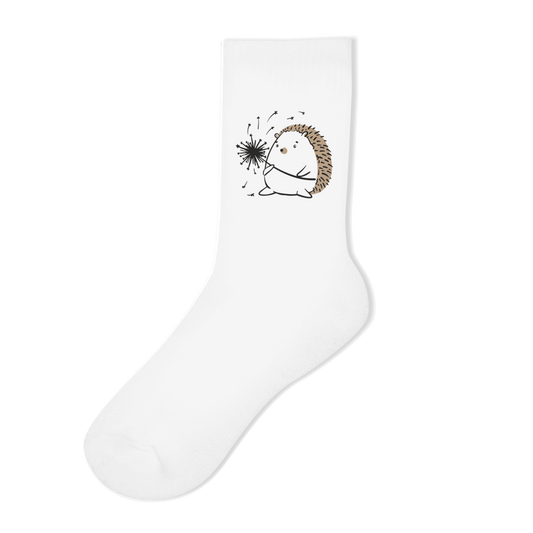 Socken "Igel mit Pusteblume"