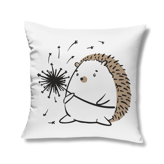 Kopfkissen "Igel mit Pusteblume"