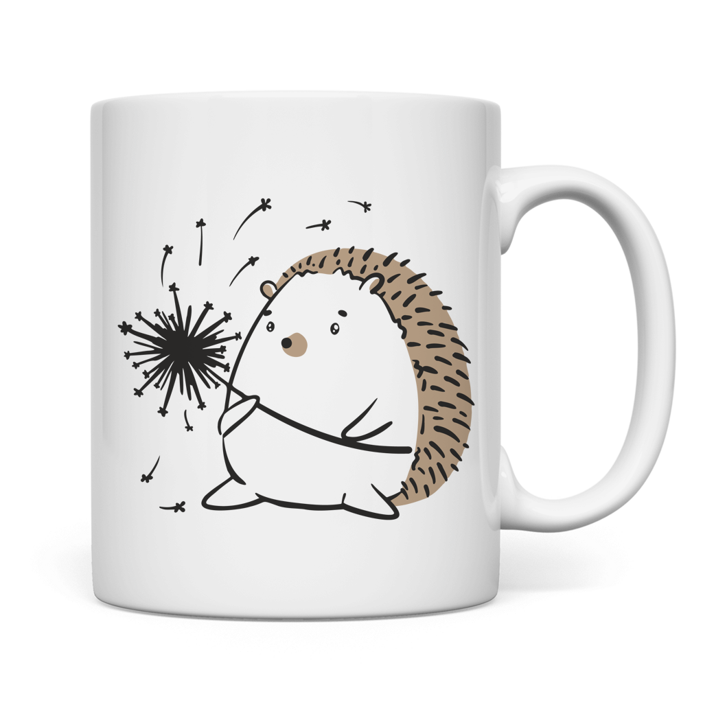 Tasse "Igel mit Pusteblume"