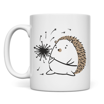 Tasse "Igel mit Pusteblume" Rückseite