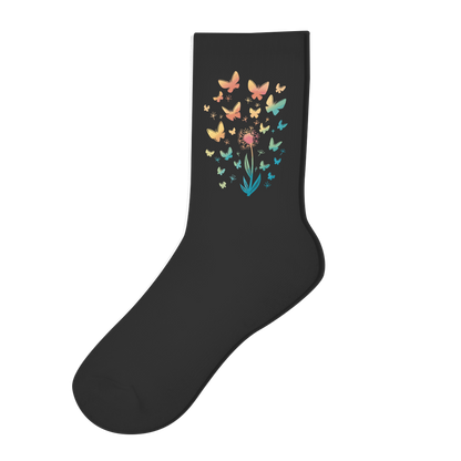 Socken "Pusteblume mit Schmetterlingen"
