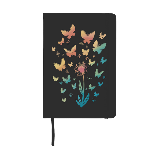 Notizbuch "Pusteblume mit Schmetterlingen"