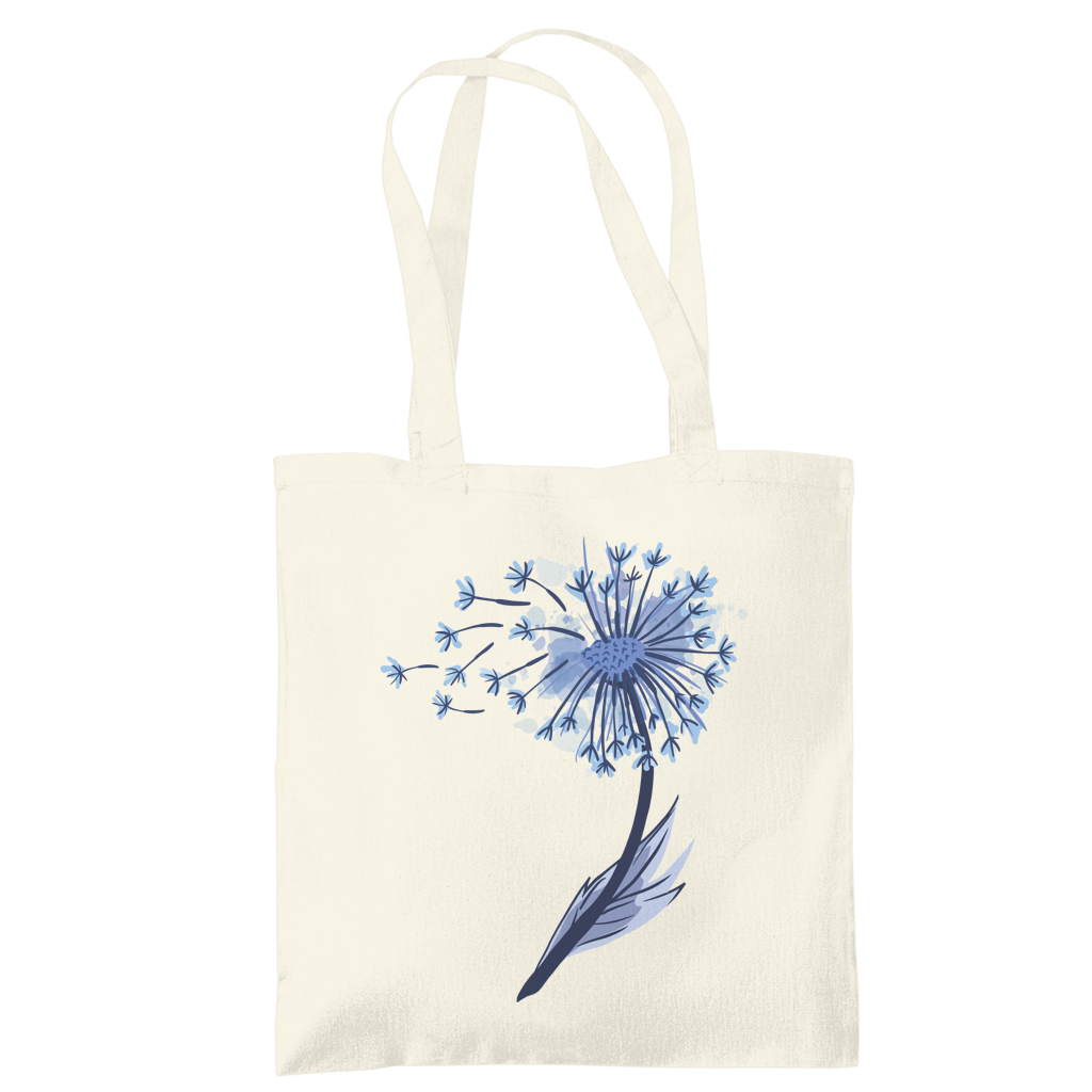 Tragetasche "Pusteblume im Wasserfarben-Stil" beige