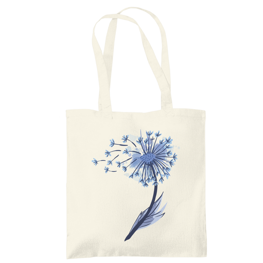 Tragetasche "Pusteblume im Wasserfarben-Stil" beige