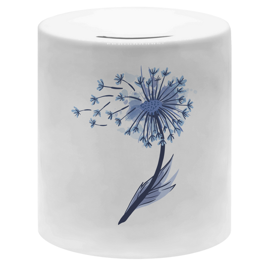 Spardose "Pusteblume im Wasserfarben-Stil"