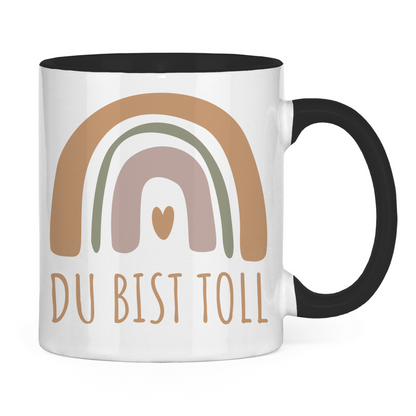 Tasse "Du bist toll" (Großer Regenbogen)