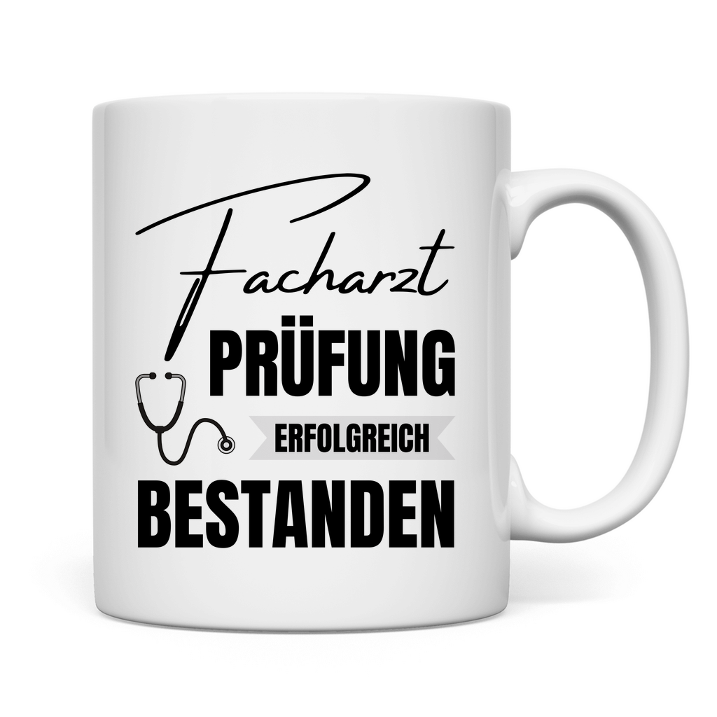 Tasse "Facharzt Prüfung erfolgreich bestanden"