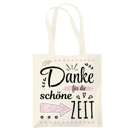 Tragetasche "Danke für die schöne Zeit"