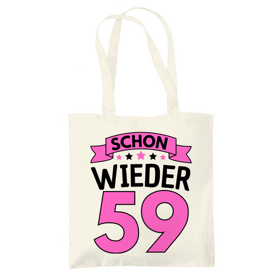 Tragetasche "Schon wieder 59" (Pinkes Motiv)