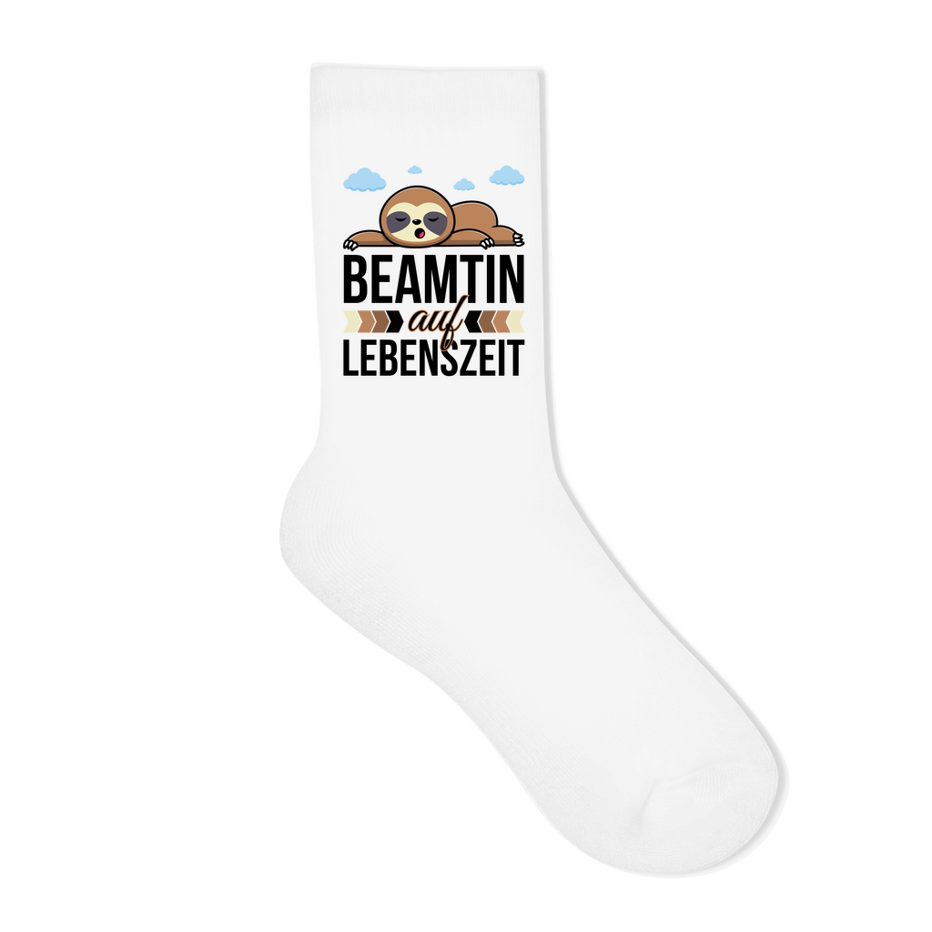 Socken "Beamtin auf Lebenszeit"