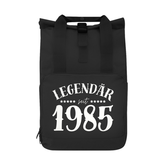 Rucksack "Legendär seit 1985" schwarz