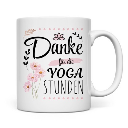 Tasse "Danke für die Yogastunden"