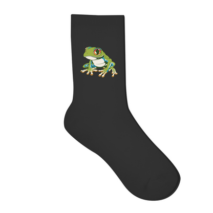 Socken "Frosch mit roten Augen"