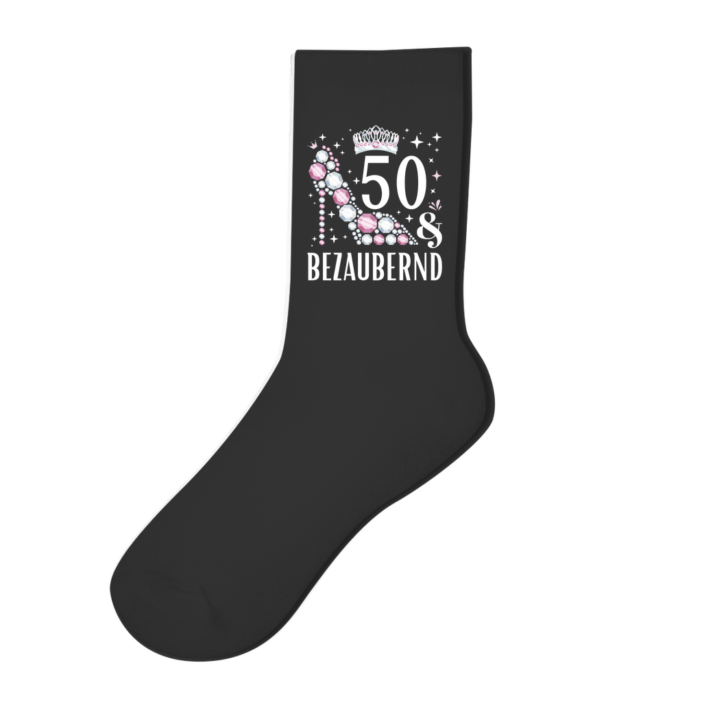 Socken "50 und bezaubernd"