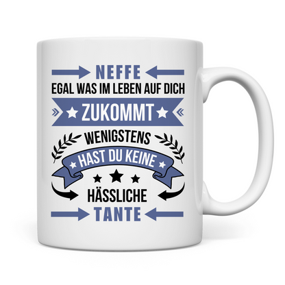 Tasse "Neffe - Egal was im Leben auf dich zukommt" (Tante)