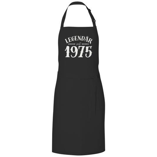 Grillschürze "Legendär seit 1975" schwarz