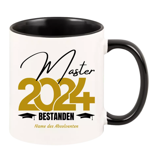 Personalisierte Tasse "Master 2024 bestanden"