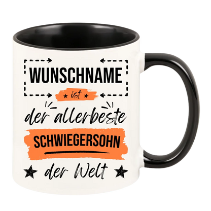 Personalisierte Tasse für den Schwiegersohn "Allerbester Schwiegersohn"