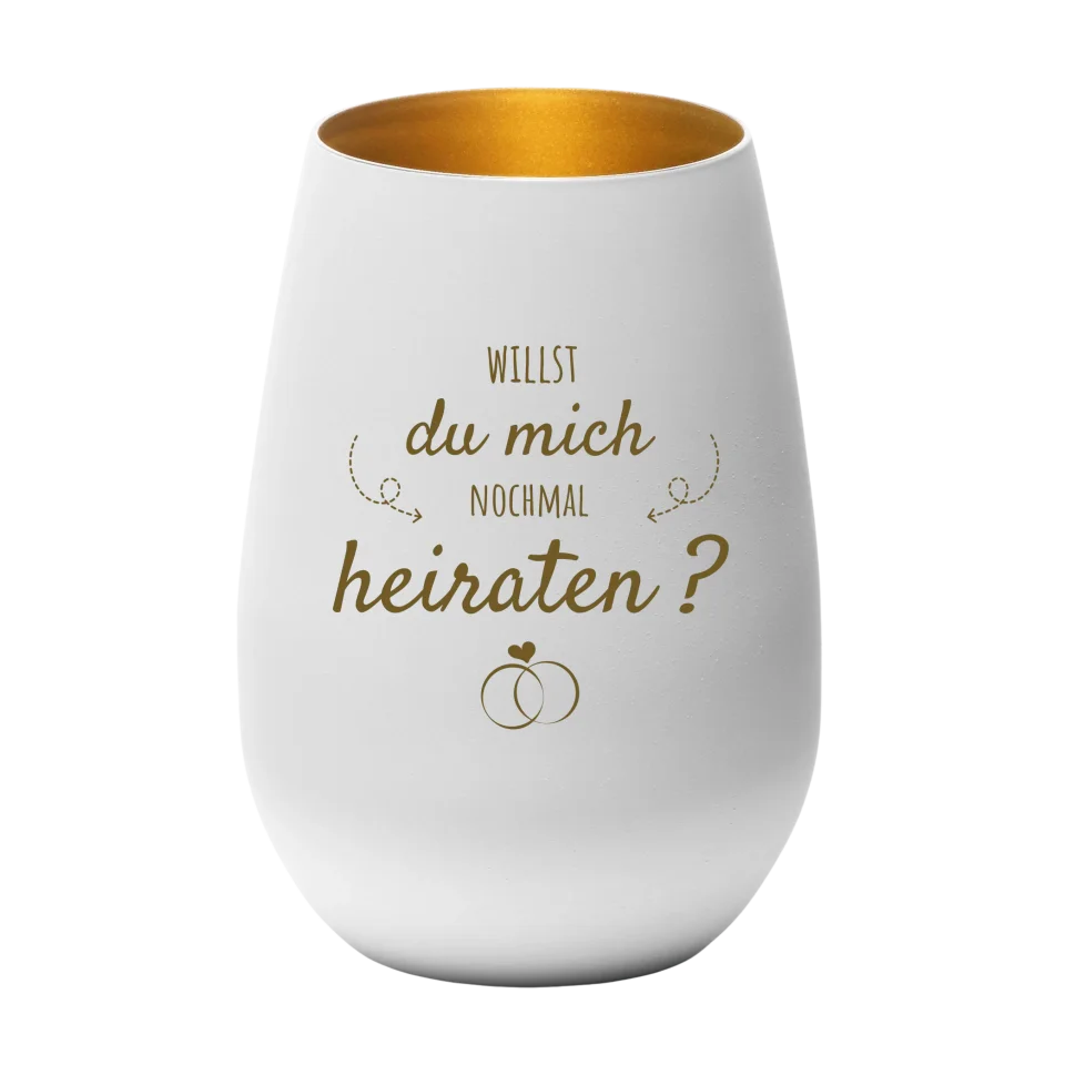 Windlicht "Willst du mich nochmal heiraten?"
