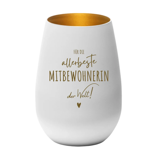 Windlicht "Für die allerbeste Mitbewohnerin"