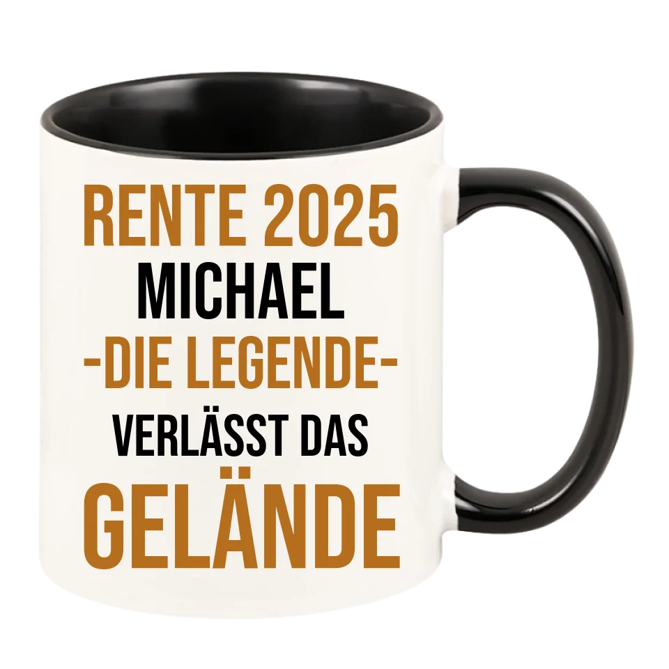 Personalisierte Tasse Rente 2025