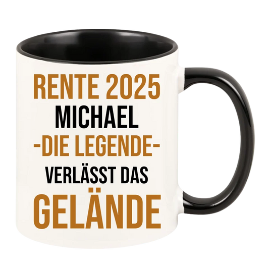 Personalisierte Tasse Rente 2025