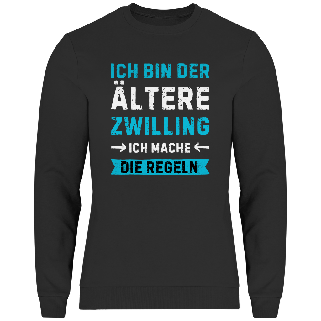 Herren Sweatshirt "Ich bin der ältere Zwilling"