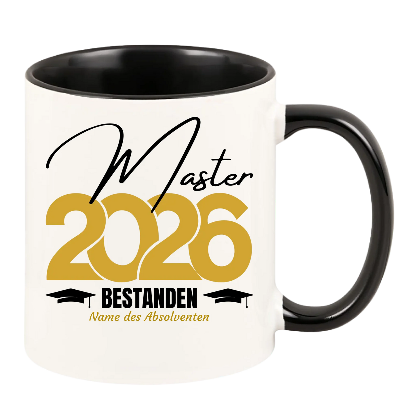 Personalisierte Tasse "Master 2026 bestanden"