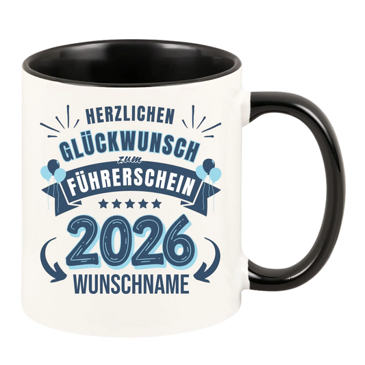 Personalisierte Führerschein Tasse 2026