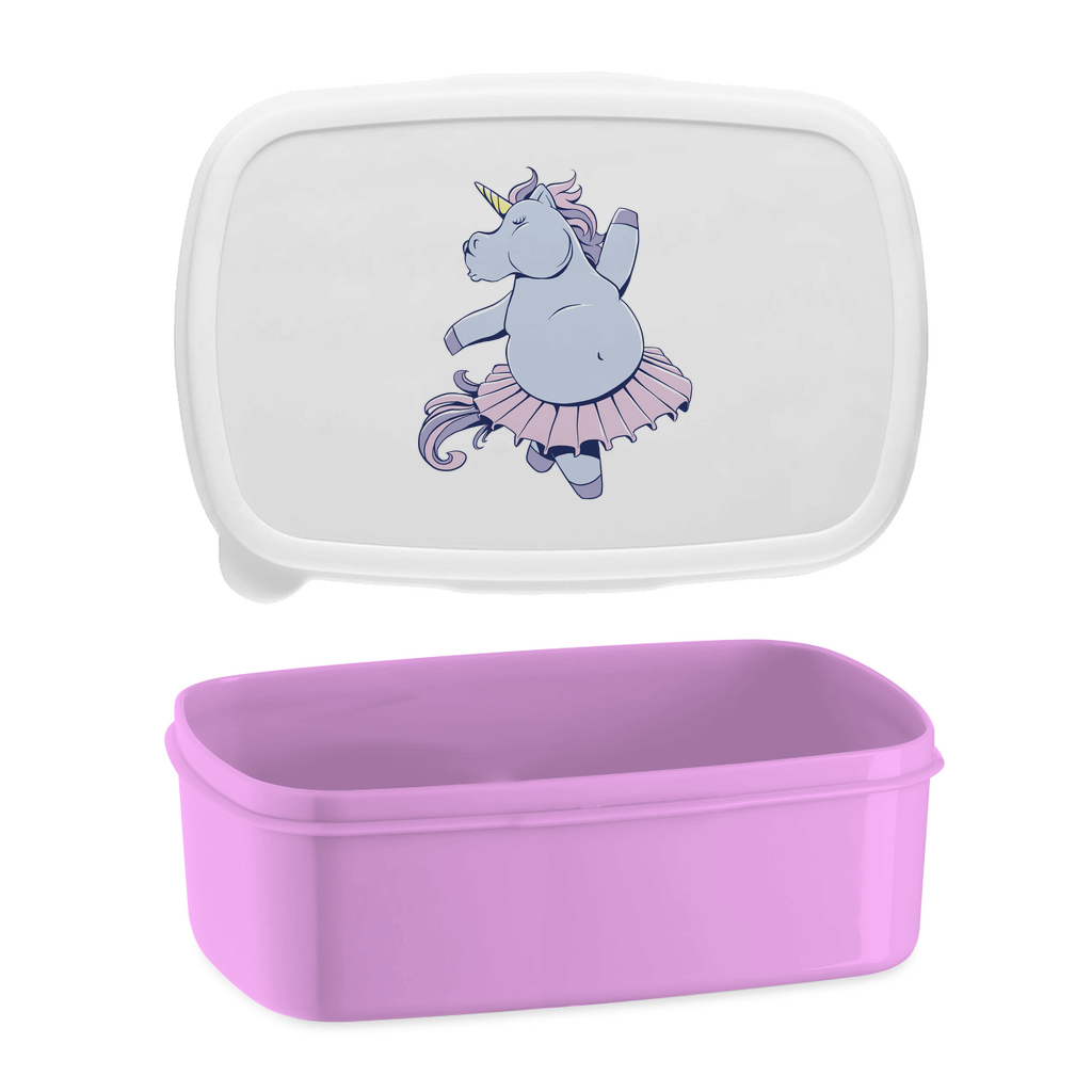 Lunchbox "Tanzendes Einhorn" pink