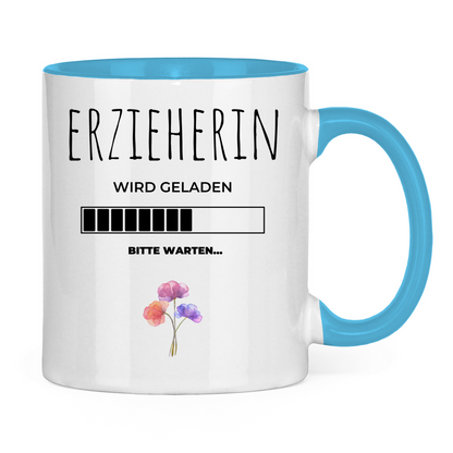 Tasse zweifarbig "Angehende Erzieherin"