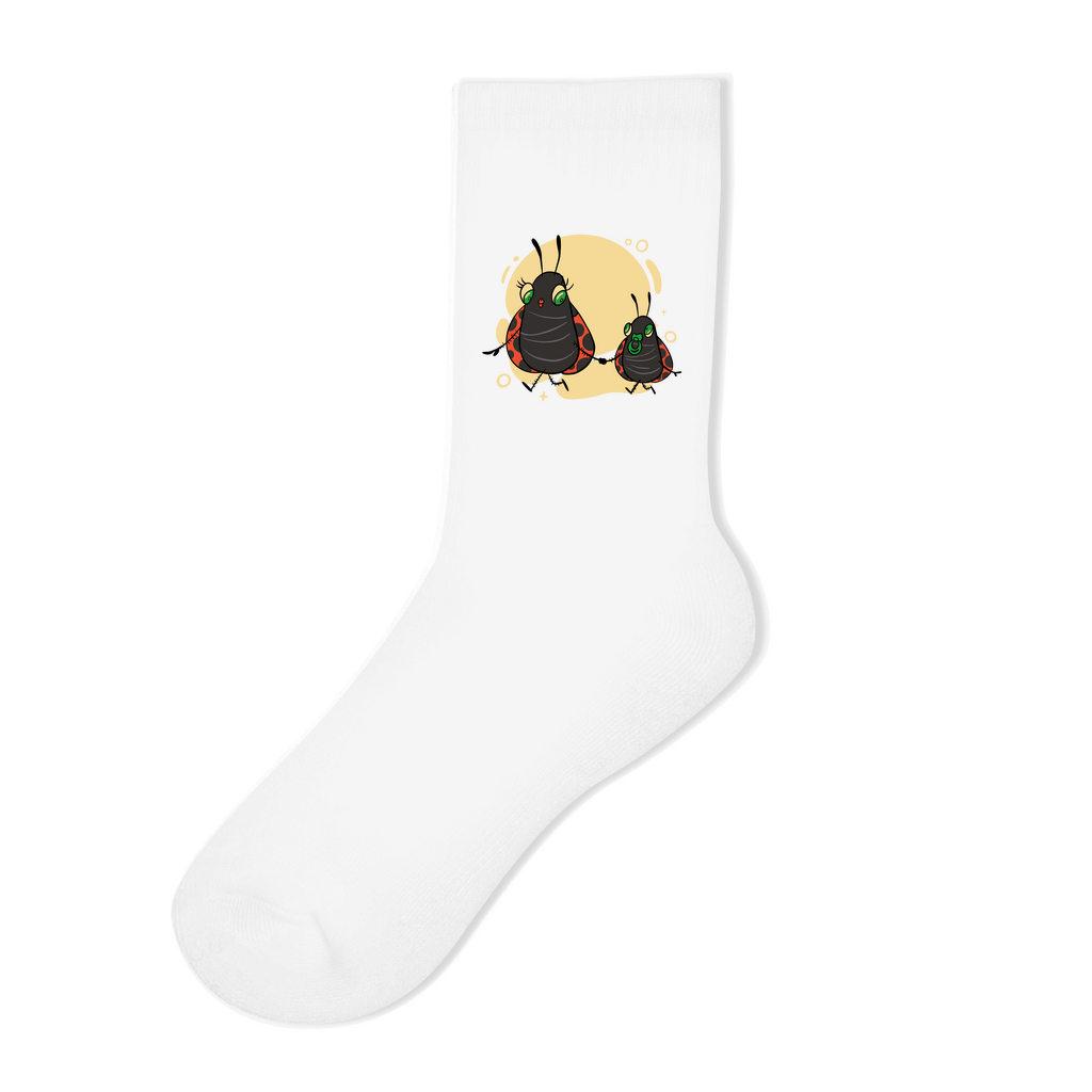 Socken "Marienkäfer Mama und Kind"