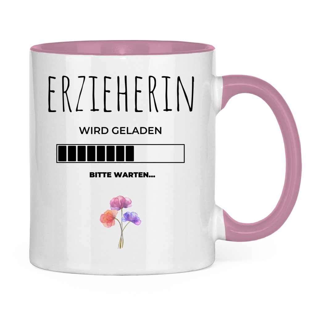 Tasse zweifarbig "Angehende Erzieherin"