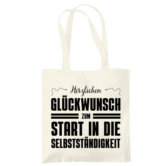 Tragetasche "Herzlichen Glückwunsch zum Start in die Selbstständigkeit"