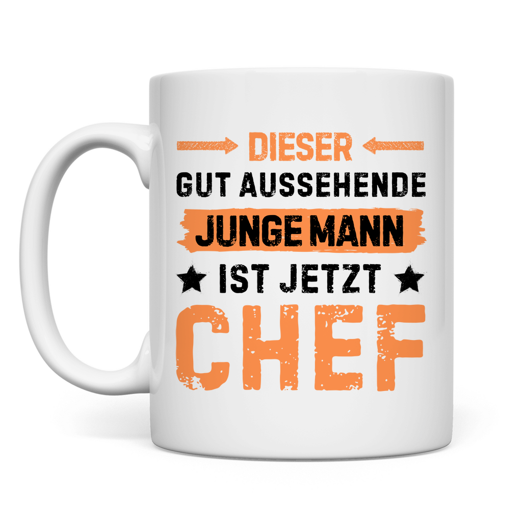 Tasse "Dieser junge Mann ist jetzt Chef"