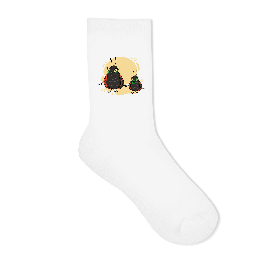 Socken "Marienkäfer Mama und Kind"