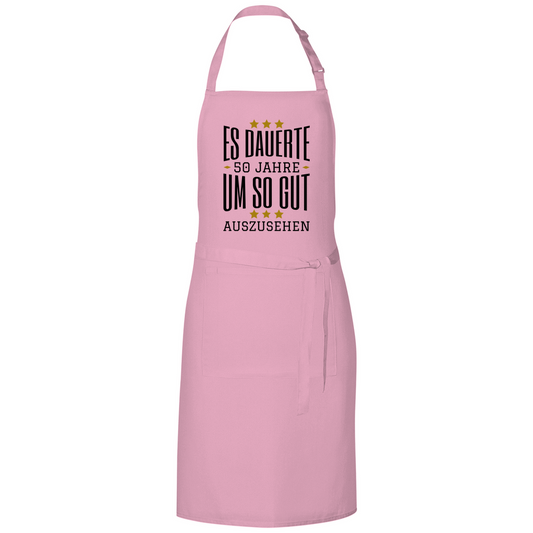 Grillschürze "Es dauerte 50 Jahre um so gut auszusehen" pink