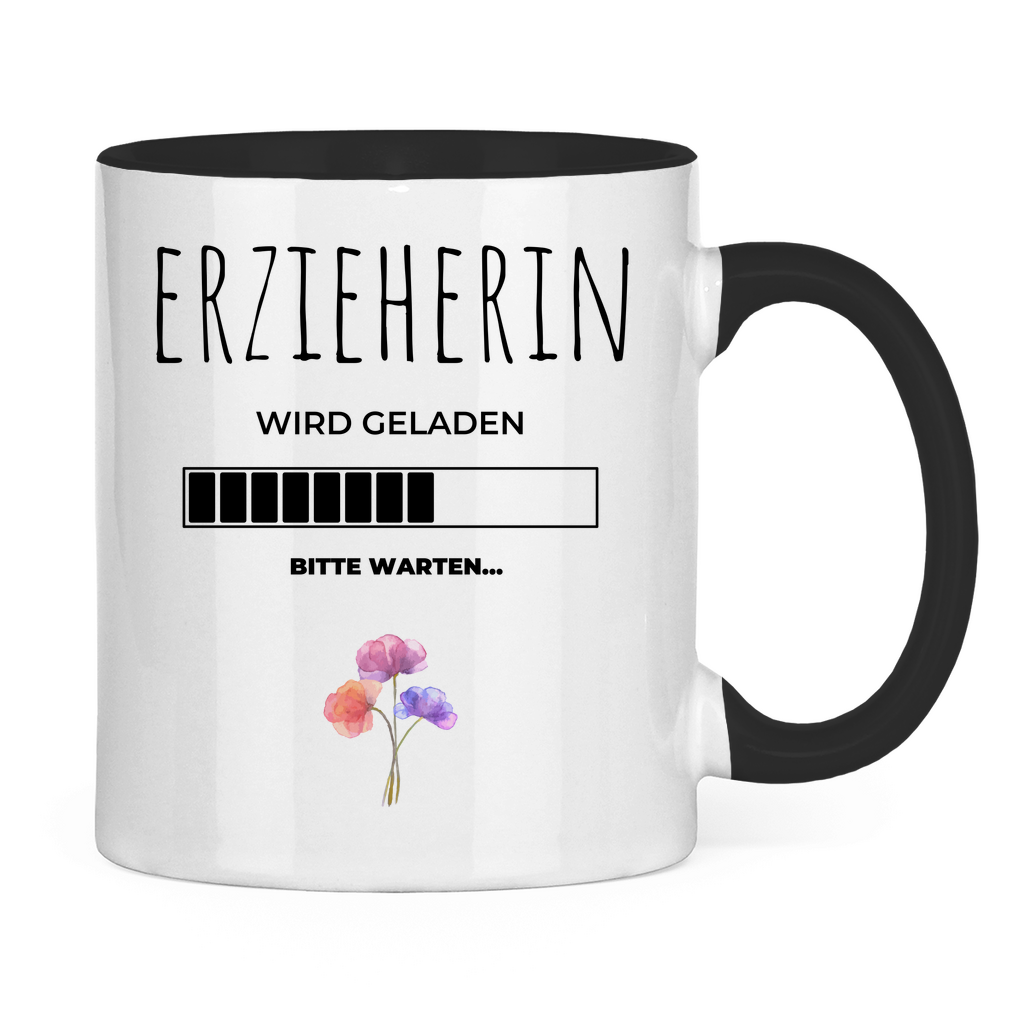 Tasse zweifarbig "Angehende Erzieherin"