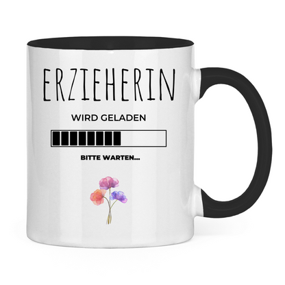 Tasse zweifarbig "Angehende Erzieherin"