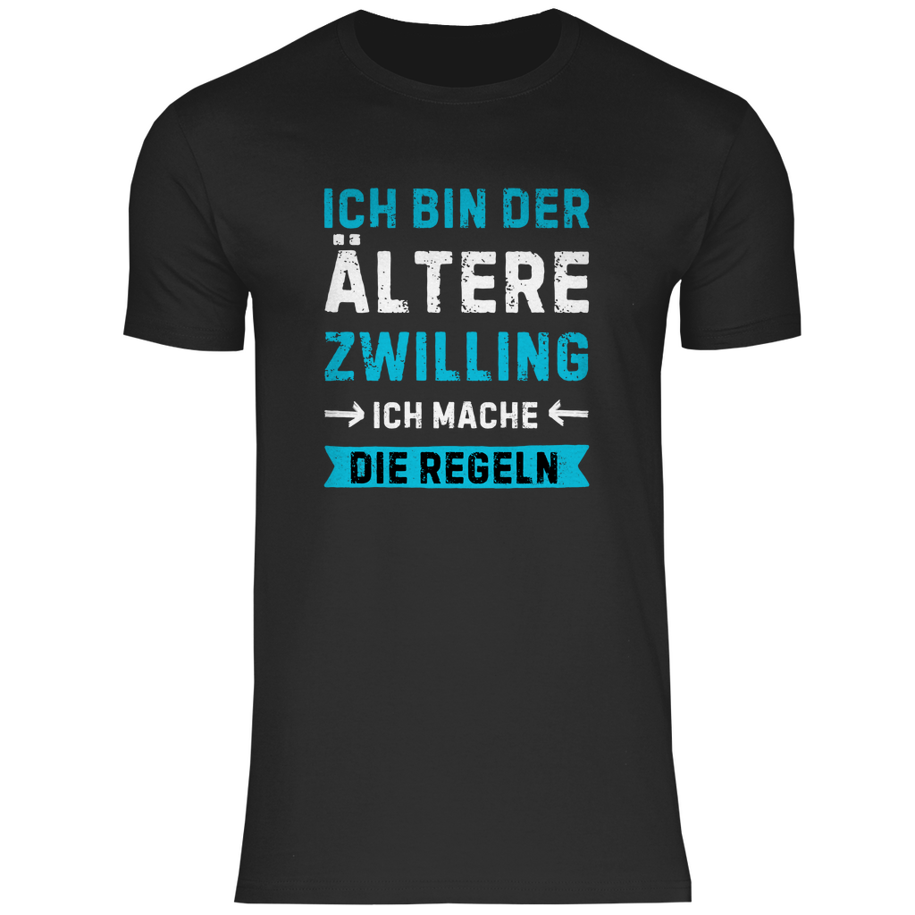 Herren T-Shirt "Ich bin der ältere Zwilling"