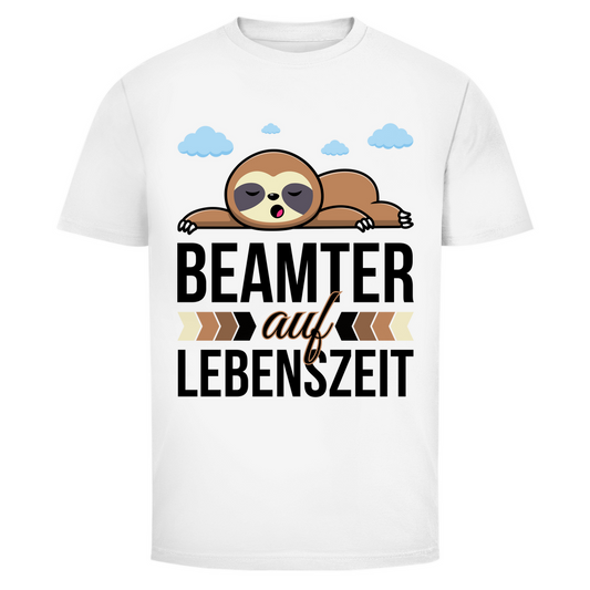 Herren T-Shirt "Beamter auf Lebenszeit" (Faultier)