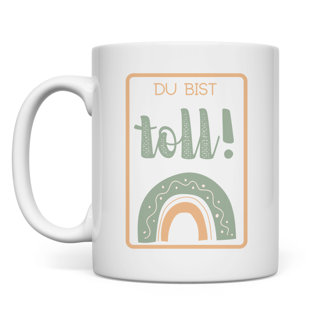 Tasse "Du bist toll!" (Kleiner Regenbogen)