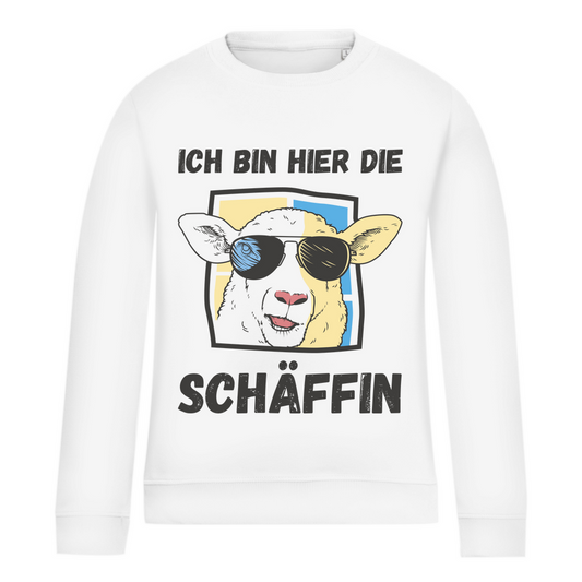 Damen Sweatshirt "Ich bin hier die Schäffin"