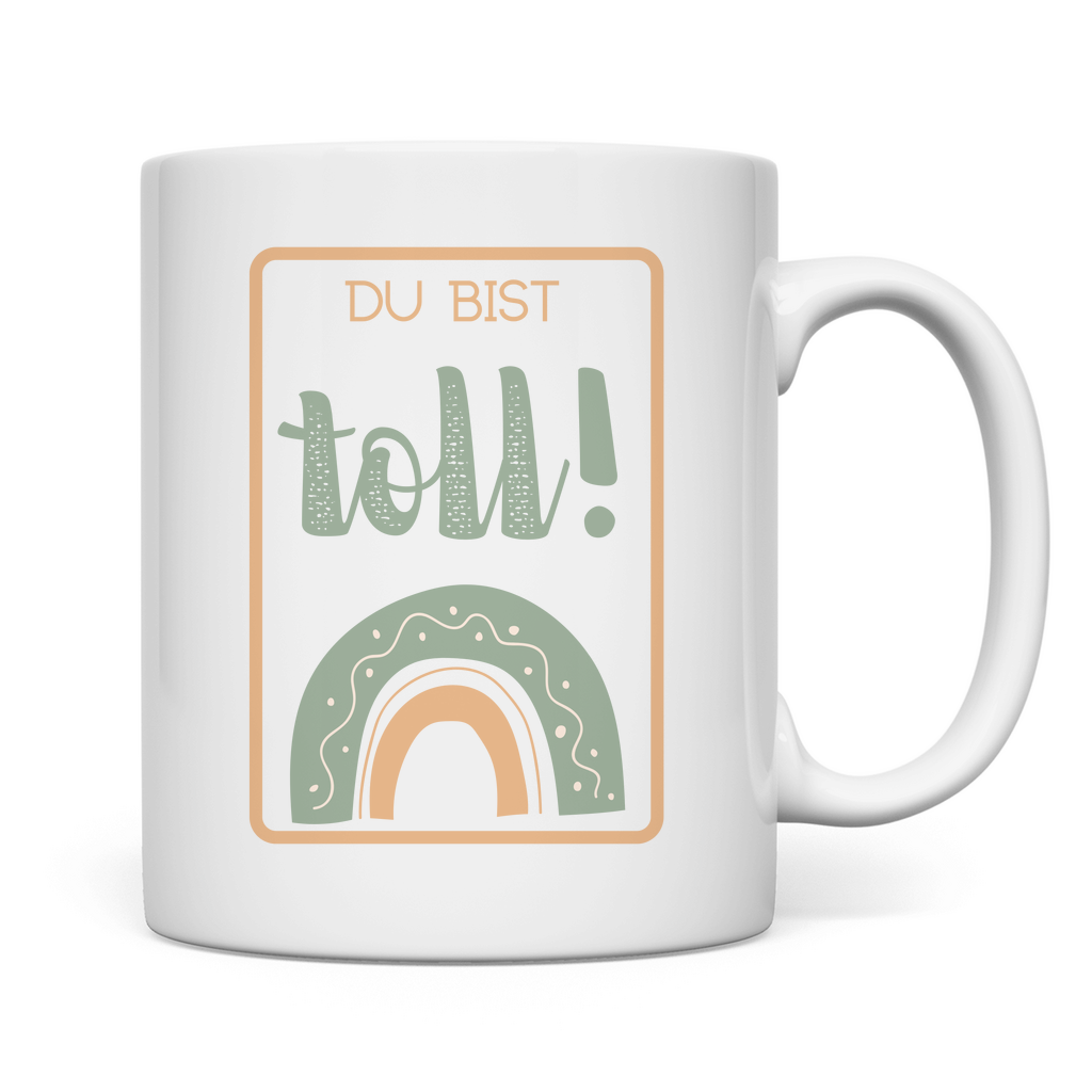 Tasse "Du bist toll!" (Kleiner Regenbogen)